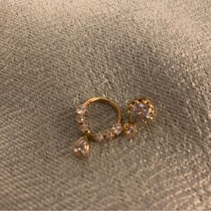 Elegant Gold and Silver Women's Earring